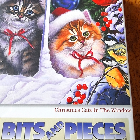 🆕Christmas Cats in the Window 1000 Piece Jigsaw Puzzle Bits and Pieces - Picture 2 of 4